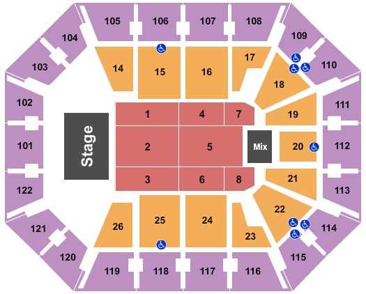 Mohegan Sun Arena John Mayer Seating Chart